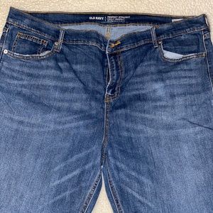 Mid Rise Straight Leg Jeans